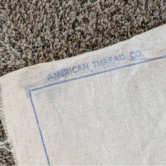 Vintage Punch Needle Rug Foundation Antique Car Pattern American Thread Company - Picture 7 of 10